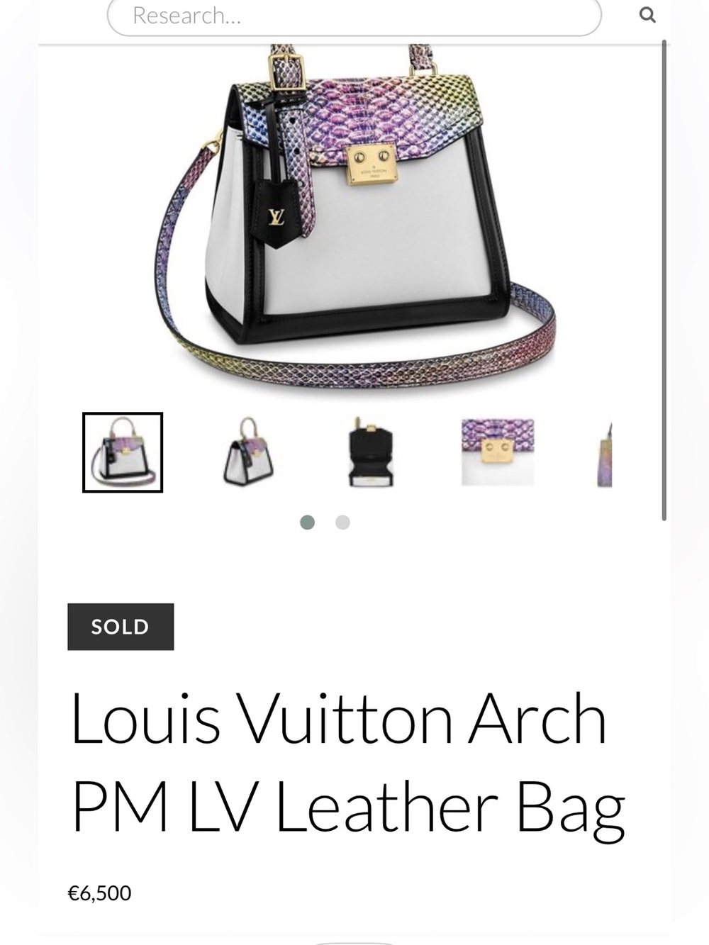 Louis Vuitton Arch PM Rainbow Exotic - Picture 3 of 4